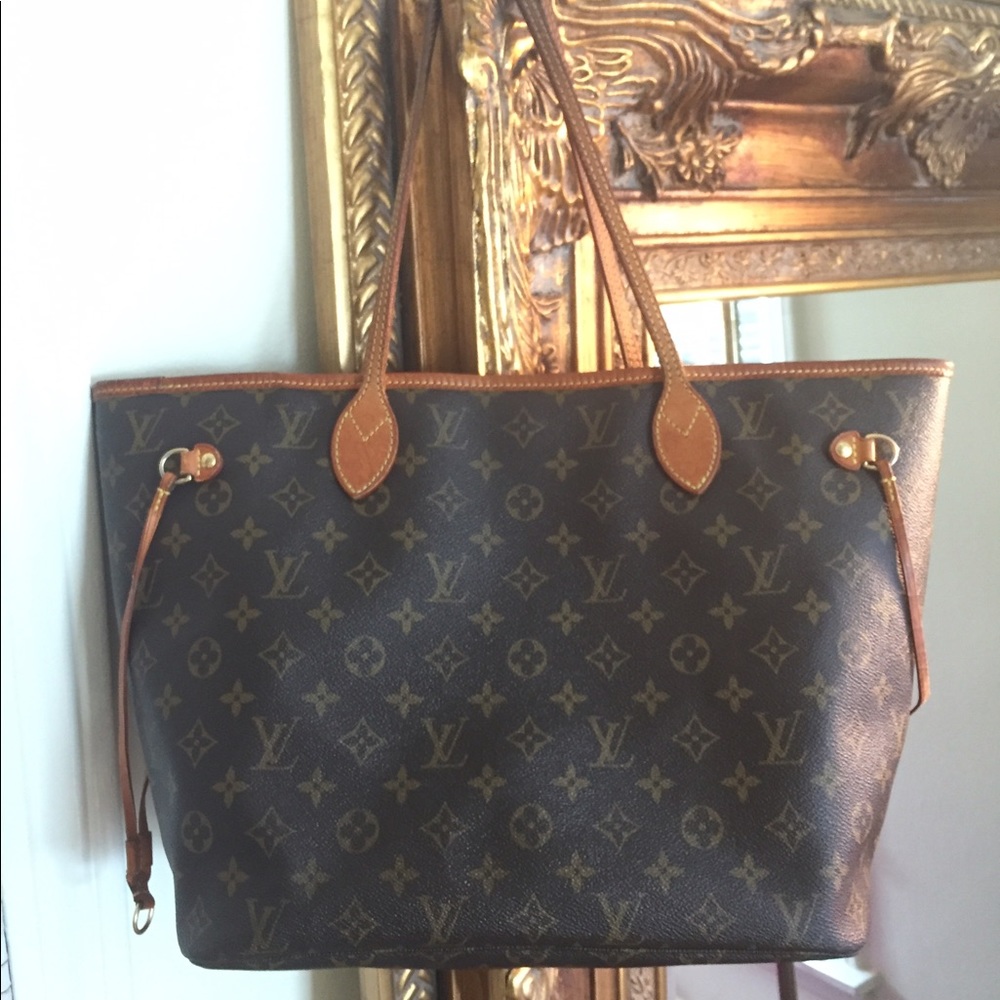 100% AUTH LOUIS VUITTON Neverfull MM Mono Bag ❤